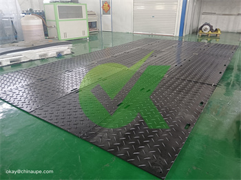 20-50 mm blue Ground protection mats 60 tons load capacity